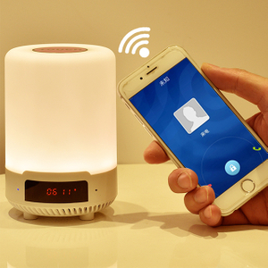 Study Lamp Warm Color Super Light For Gift Mini Cheap Bluetooth Rechargeable Desk Lamp With Battery Speaker