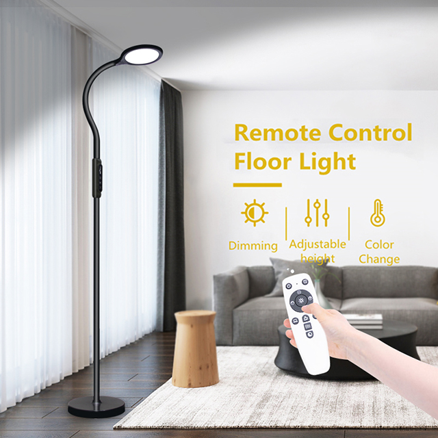 Eyesight Caring Remote Control Touch Switch Hotel Modern Bedside Led Floor Stand Lamp