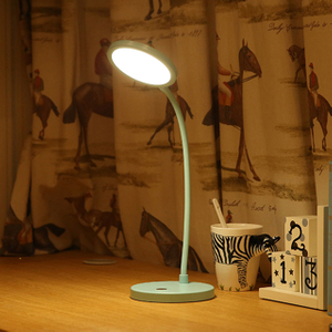 Custom Light Box Rotating Decorating Pupils Led Desk Light Soft Hose Modeling Reading Blue Desk Lamp