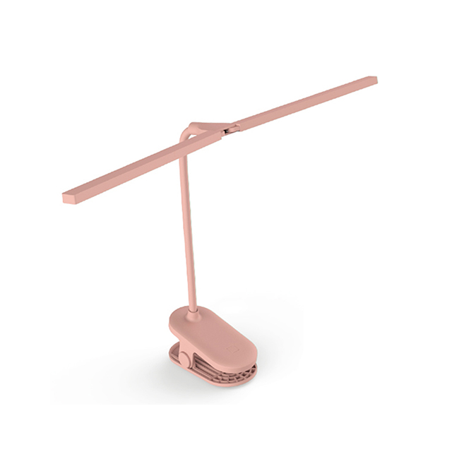 Standing Tow Head LED Touch Dimmable Foldable Reading Clip Double Head USB Working Desk Lamp with Battery