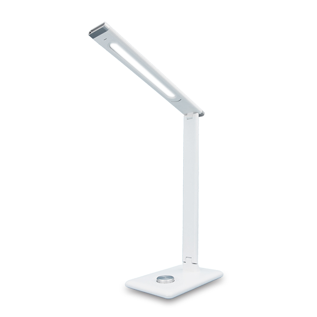 Adjustable Led Reading Work Usb Light Night White Folding Table Desk Lamp With Adapter