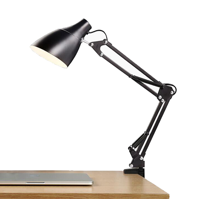Large Led Portable Bedside Lamps Lighting Design Dimmable Office Bedroom Black Modern Metal Table Desk Lamp