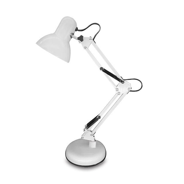 Metal Material Bedside Lamp Multiple Lighting Angles Desk Light Classic Foldable Flexible Long Arm Black Led Desk Lamp