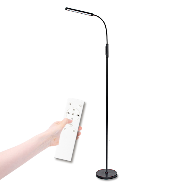 Floor Lamps For Living Room Modern Home Led Lamp With Remote Control Function Lights Metal Black Led Floor Light