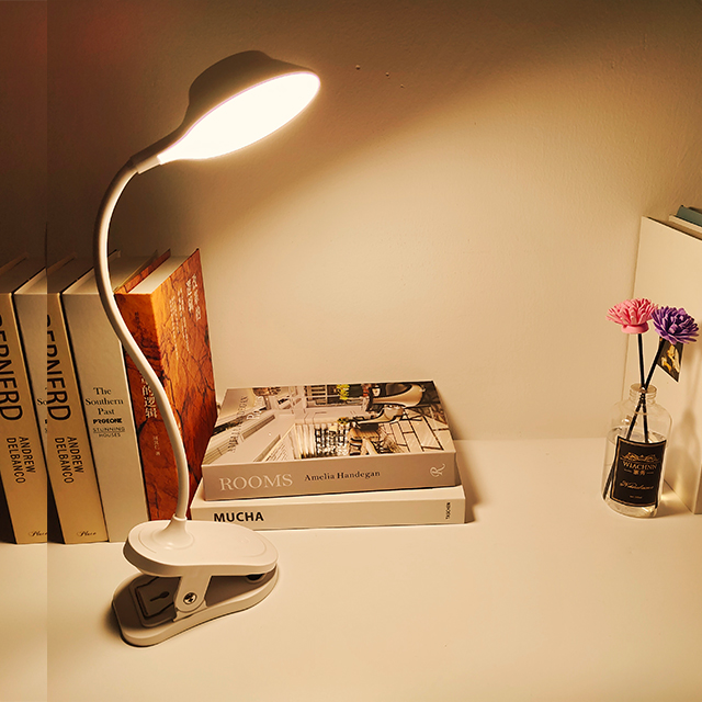 Modern Usb Lamp Led Lighting Minimalist Long Nordic White Rechargeabl Clip Led Desk Lamp