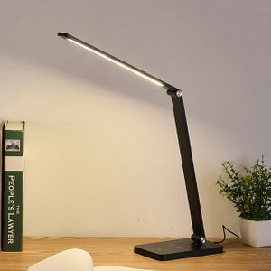 Reading Lamp With 3grade Brightness Dimmable Light Folding Children Table Modern Usb Wireless Charging Table Lamp