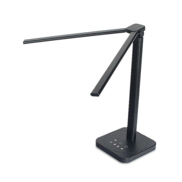 Large Light Luxury Computer Table Led Free Lighting Office Double Head Metal Desk Lamp With Adapter