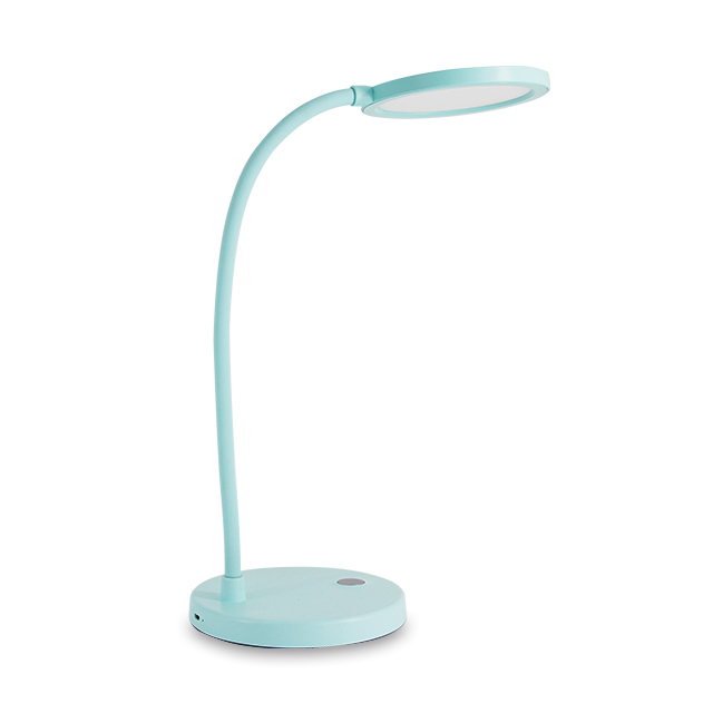 Custom Light Box Rotating Decorating Pupils Led Desk Light Soft Hose Modeling Reading Blue Desk Lamp
