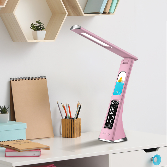 Eyecaring Reading Night Light For Students Kids Modern Touch Desk Lamp Lcd Screen Table Desk Lamp